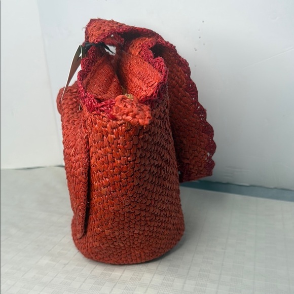 Kate spade raffia bow tote bag - Picture 6 of 13